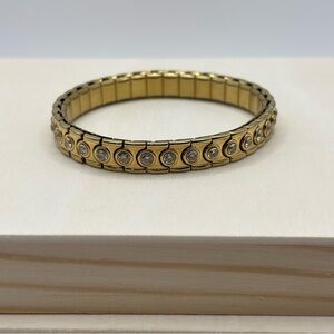 Speidel Stretch Bracelet Stainless Steel with Cubic Zirconia Stones